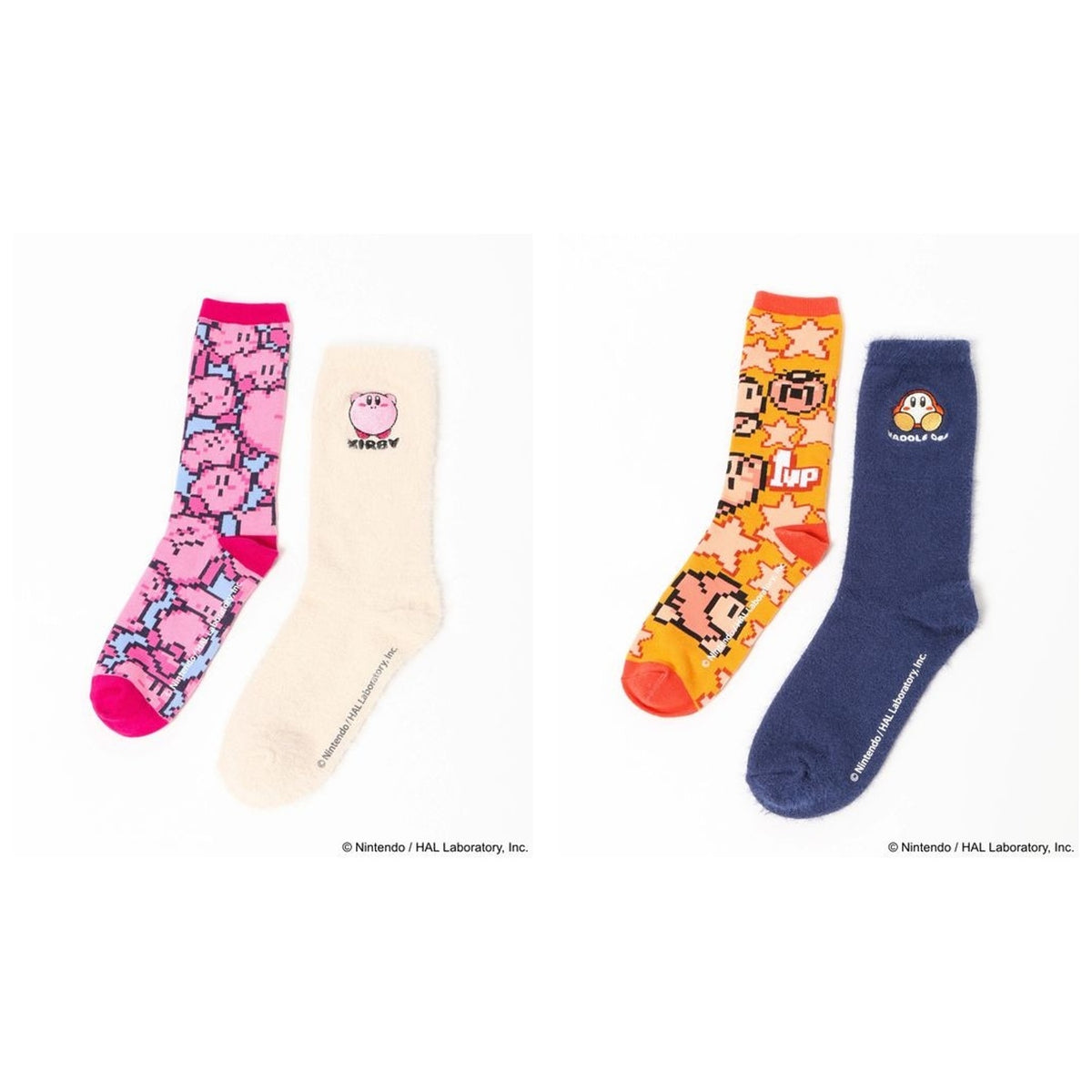 Kirby Two-Pair Socks Set complete set, all 2 designs