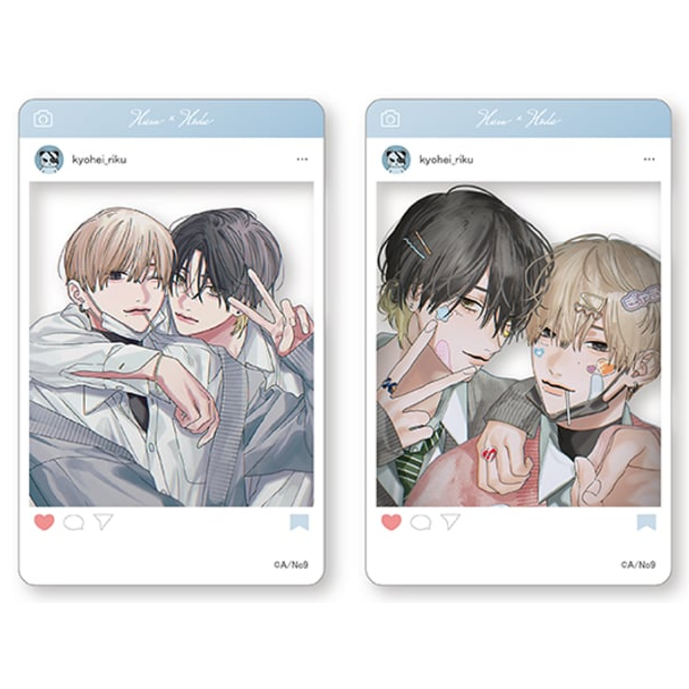 Aisare Naretenai Hodaka wo Aishitsukusu Hon. - SNS-Style Clear Trading Card Set - 2-Card Set