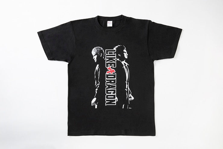 Black Like a Dragon T-shirt with Kiryu Kazuma and Ichiban Kasuga front print