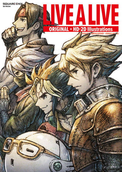 LIVE A LIVE ORIGINAL + HD-2D Illustrations Japanese art book cover