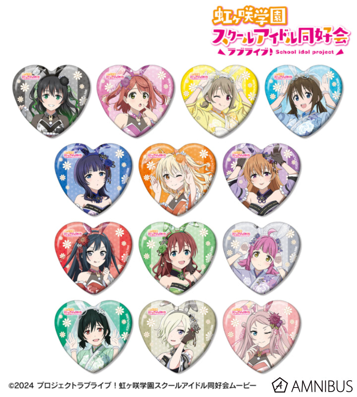 Love Live! Nijigasaki Wa Bunny ver. Trading Heart-Shaped Badges Box official product image