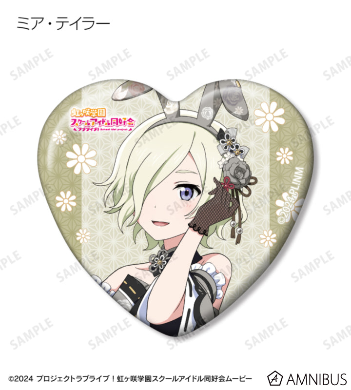 Love Live! Nijigasaki Wa Bunny ver. Trading Heart-Shaped Badges Box official product image