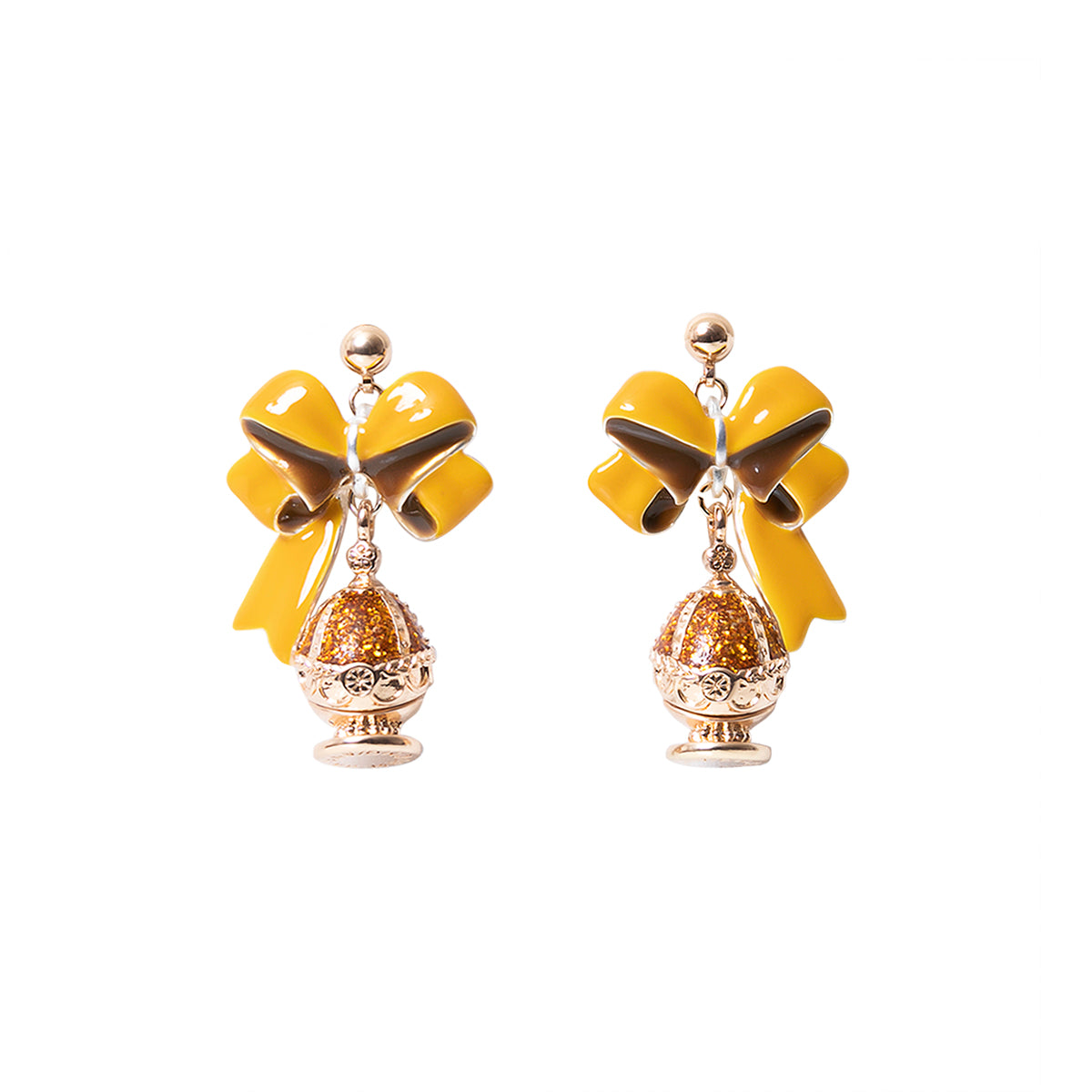 Mami Tomoe Soul Gem earrings by Mayla - front view