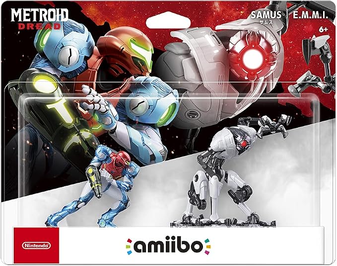 Metroid Dread amiibo - Samus & E.M.M.I. Double Set, official product gallery image 1