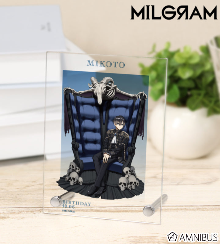 MILGRAM A6 Acrylic Panel Mikoto Birthday Ver. Vol. 3 - official product view 1