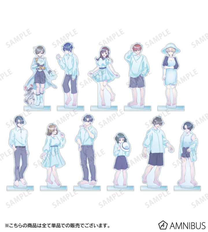 MILGRAM BIG Acrylic Stand Sea Breeze Footprints Ver. (11 Types) - complete collection presentation