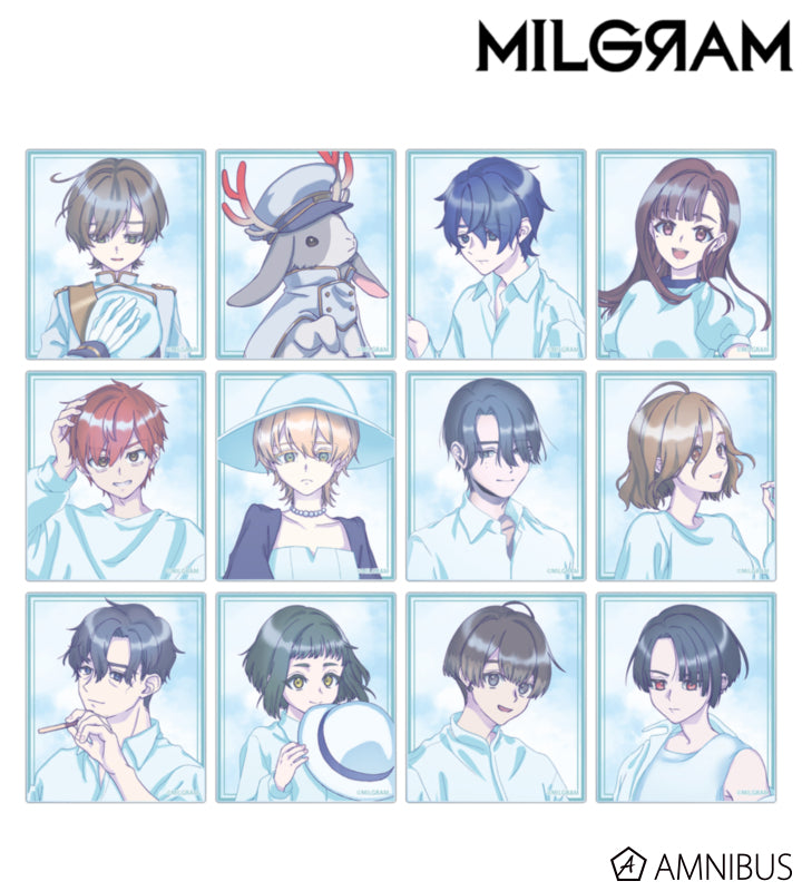 MILGRAM Trading Acrylic Cards Sea Breeze Footprints Ver. BOX of 12 - official product view 1