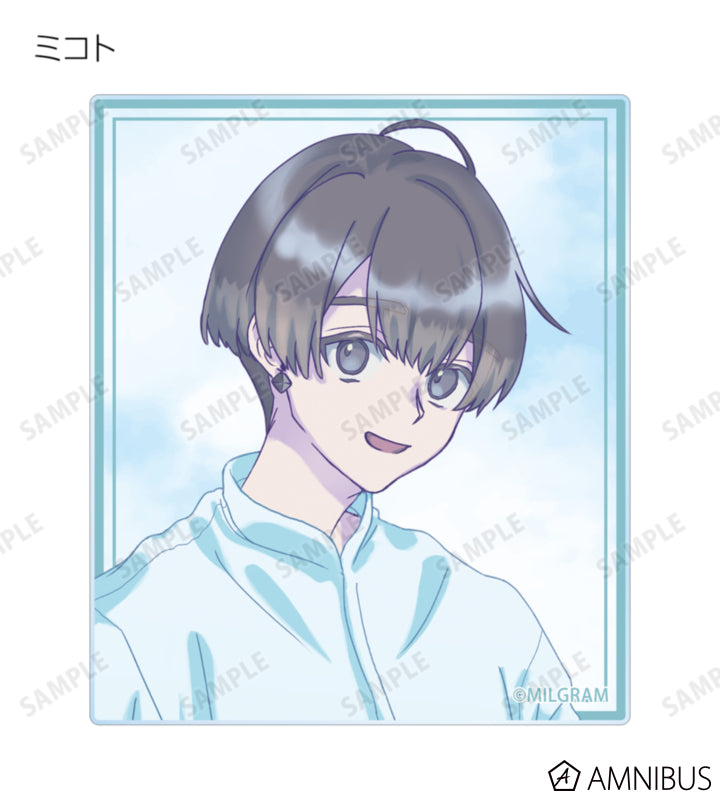 MILGRAM Trading Acrylic Cards Sea Breeze Footprints Ver. BOX of 12 - official product view 12