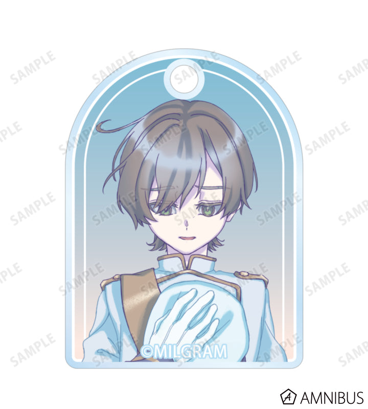 MILGRAM Double Wire Acrylic Keychain Sea Breeze Footprints Ver. (11 Types) - official product view 3