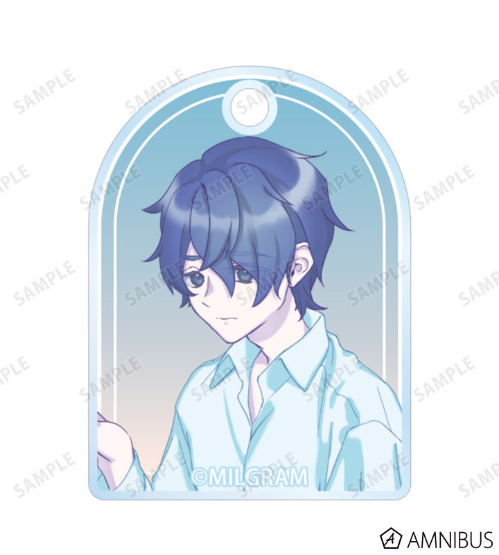 MILGRAM Double Wire Acrylic Keychain Sea Breeze Footprints Ver. (11 Types) - official product view 6