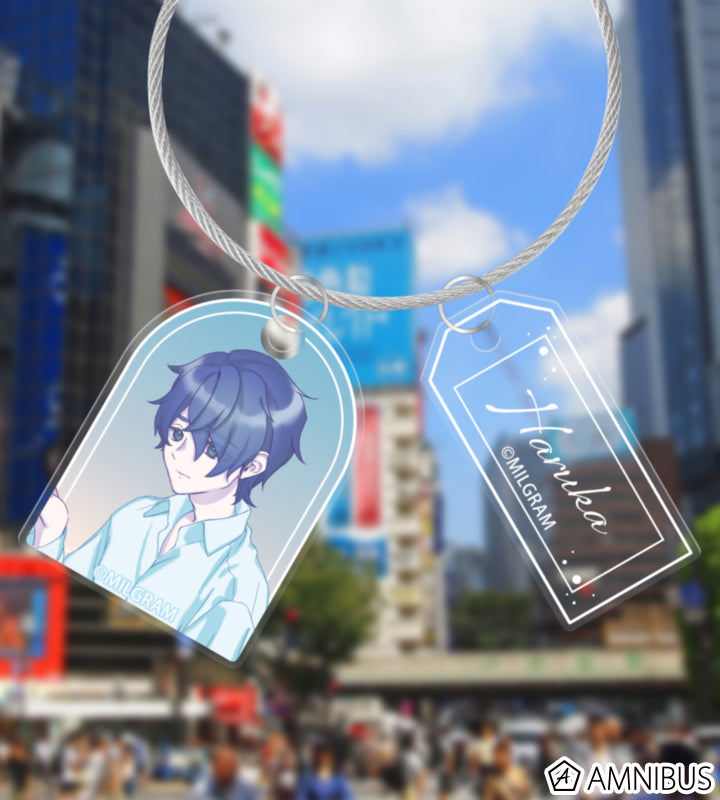 MILGRAM Double Wire Acrylic Keychain Sea Breeze Footprints Ver. (11 Types) - official product view 8