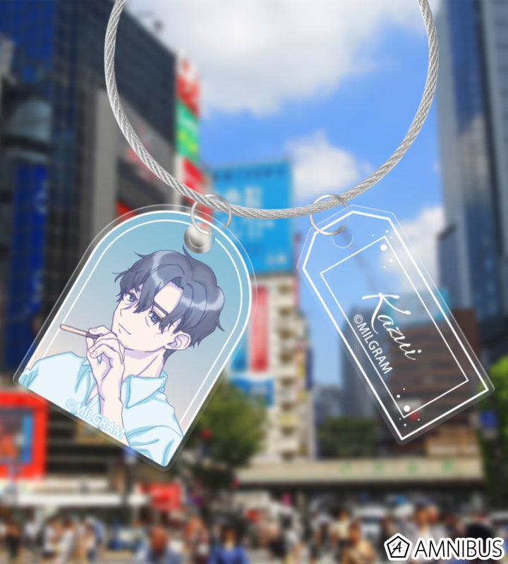MILGRAM Double Wire Acrylic Keychain Sea Breeze Footprints Ver. (11 Types) - official product view 32