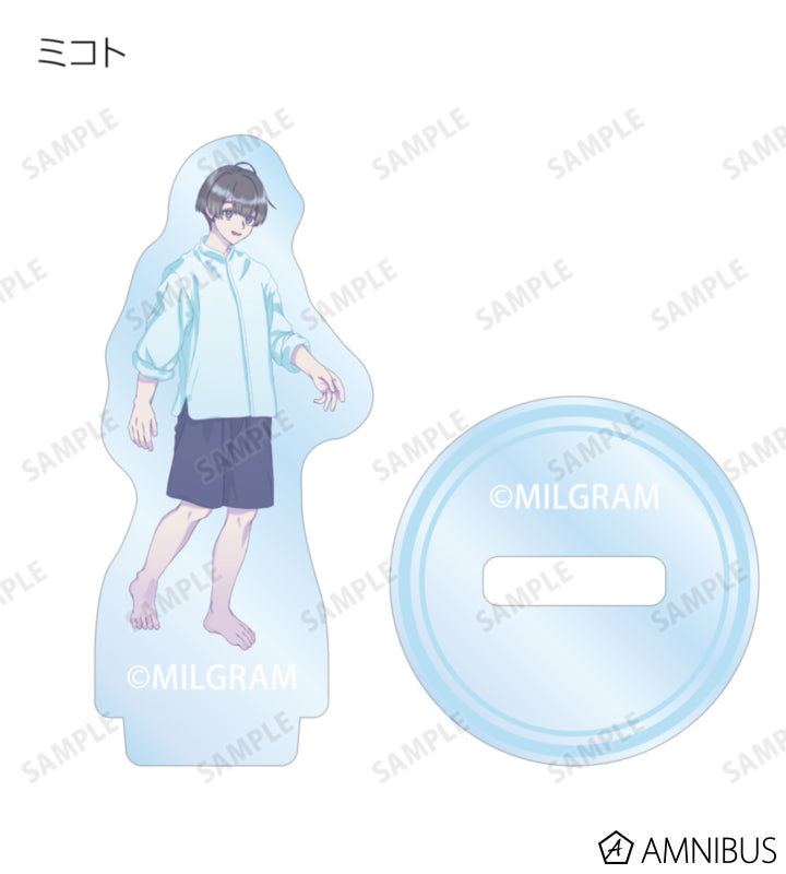 MILGRAM Trading Mini Acrylic Stands Sea Breeze Footprints Ver. BOX of 11 - official product view 11