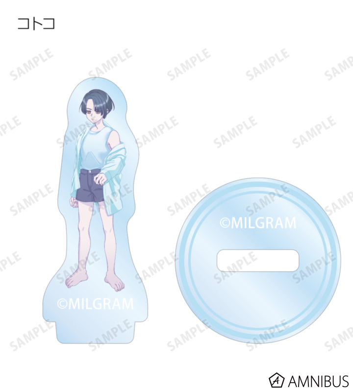 MILGRAM Trading Mini Acrylic Stands Sea Breeze Footprints Ver. BOX of 11 - official product view 12