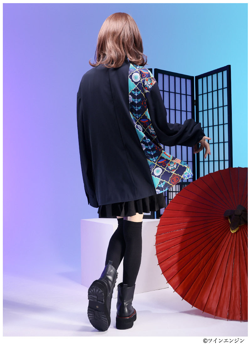 Mononoke The Movie Favorite medicine seller asymmetrical shirt - official product view 5