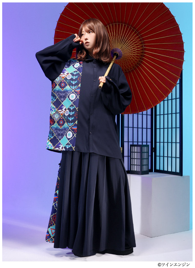 Mononoke The Movie Favorite medicine seller asymmetrical shirt - official product view 12