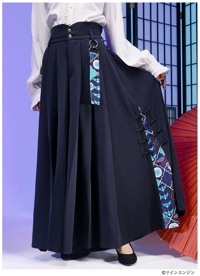 Mononoke The Movie Favorite medicine seller hakama style wide leg pants - official product view 7