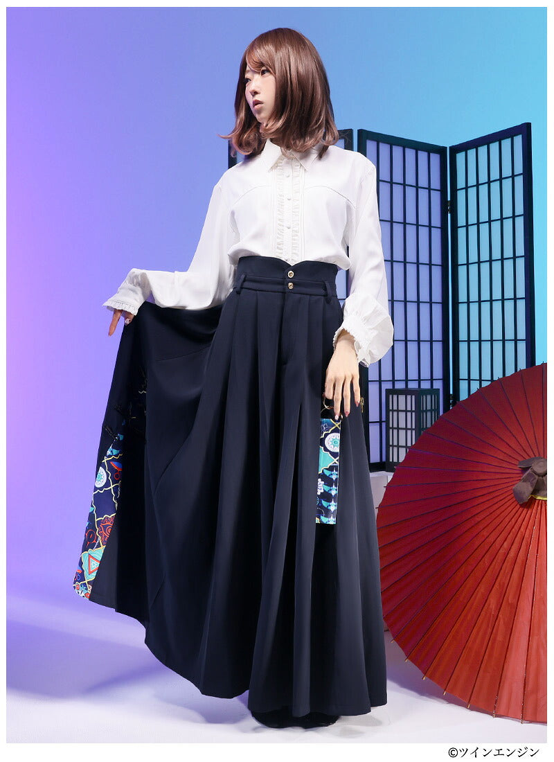 Mononoke The Movie Favorite medicine seller hakama style wide leg pants - official product view 12