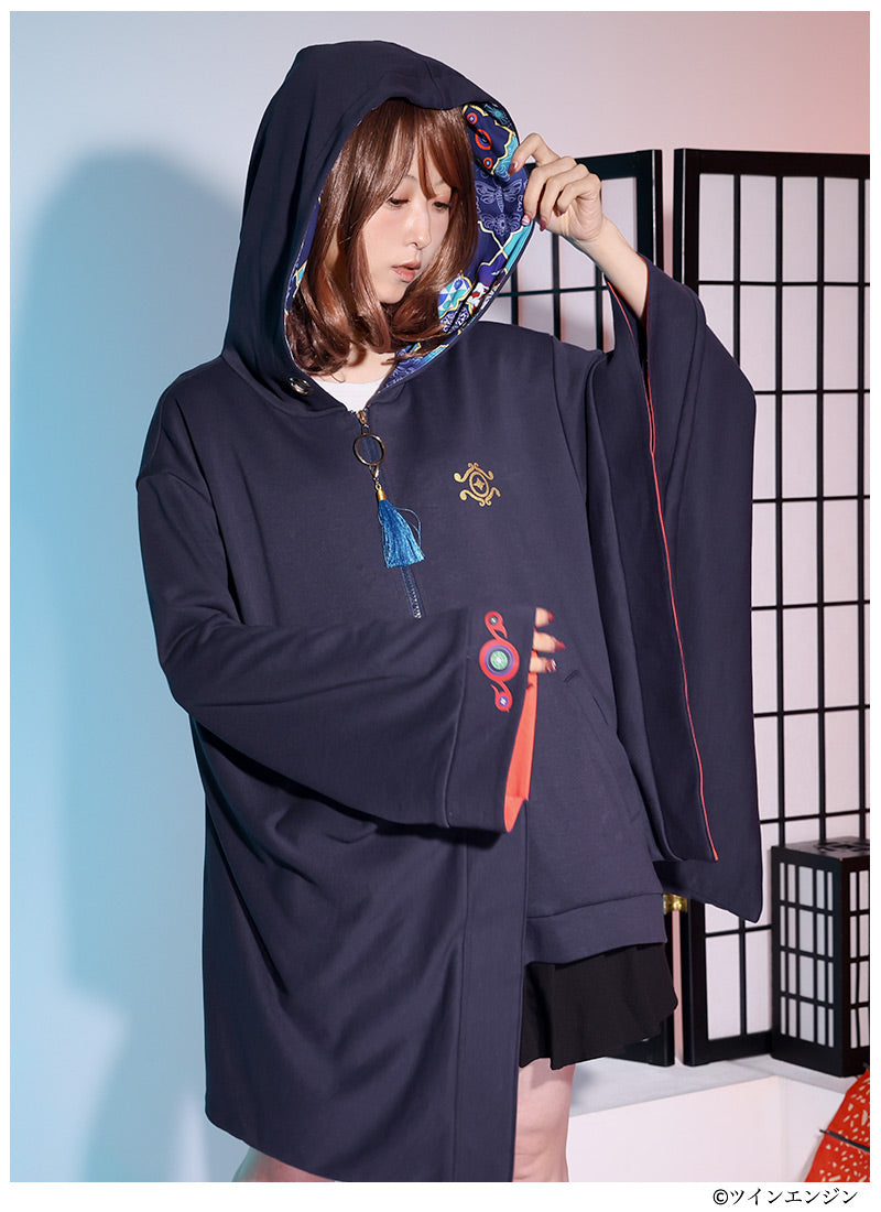 Mononoke The Movie Favorite medicine seller japanese sleeve hoodie haori - official product view 3