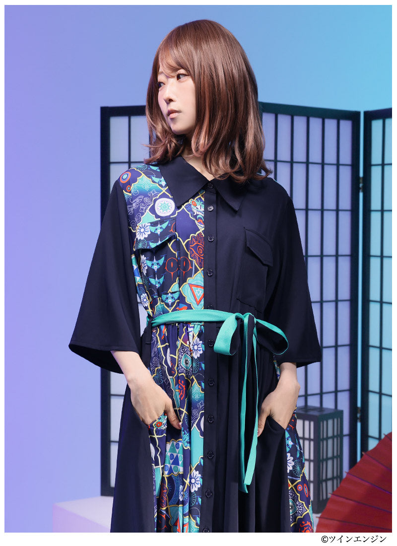 Mononoke The Movie Favorite medicine seller maxi length shirt style dress - official product view 2