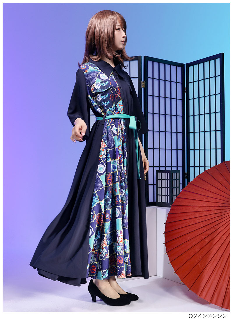 Mononoke The Movie Favorite medicine seller maxi length shirt style dress - official product view 4