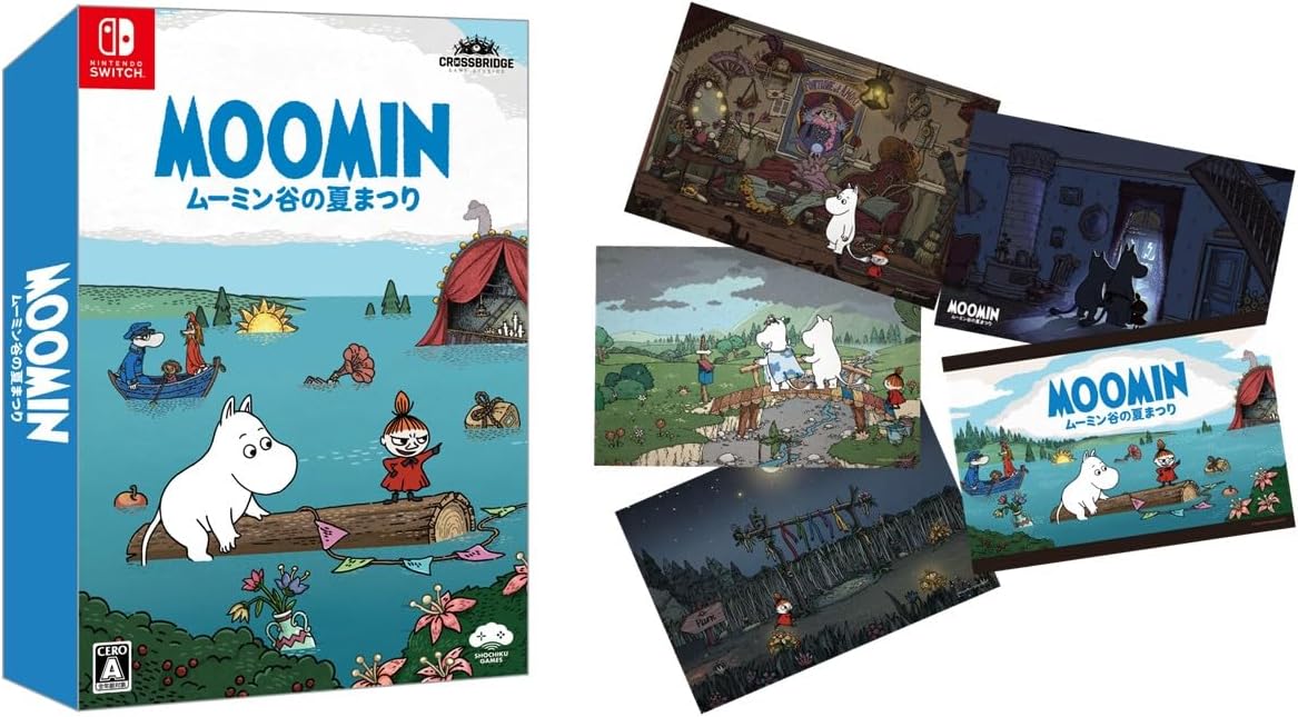 Moomin Midsummer Madness Nintendo Switch Limited Edition with Amazon postcards
