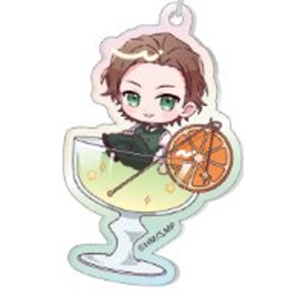 Aurora Acrylic Keychain - Cocktail Ver. - Albert James Moriarty acrylic charm detail