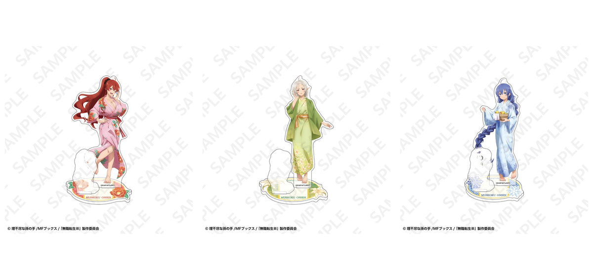 Mushoku Tensei Hot Spring Yukata complete set of three stands: Eris, Sylphiette and Roxy