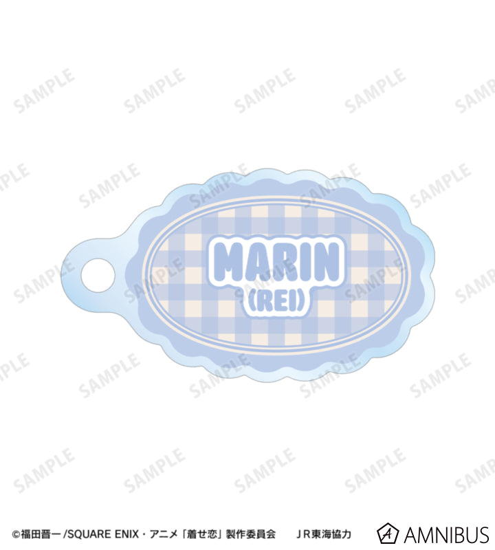 My Dress-Up Darling x Oshi Tabi / JR Tokai - Marin Kitagawa (Rei) - Chibi Station Attendant Ver. Double Wire Acrylic Keychain - official product image 3