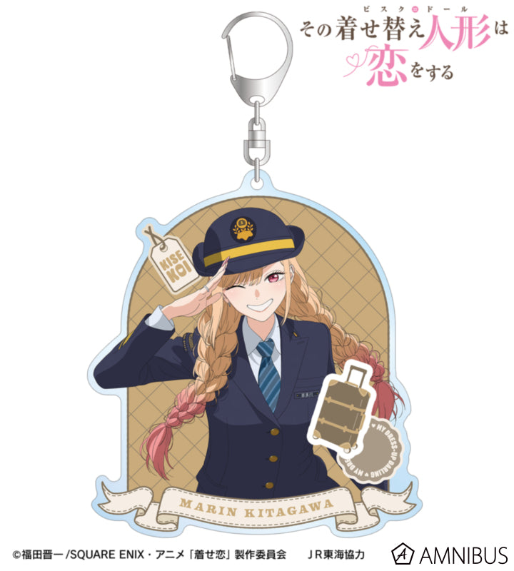 My Dress-Up Darling x Oshi Tabi / JR Tokai - Marin Kitagawa - Station Attendant Ver. BIG Acrylic Keychain - official product image 1