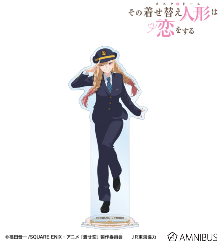 My Dress-Up Darling x Oshi Tabi / JR Tokai - Marin Kitagawa - Station Attendant Ver. BIG Acrylic Stand - official product image 1