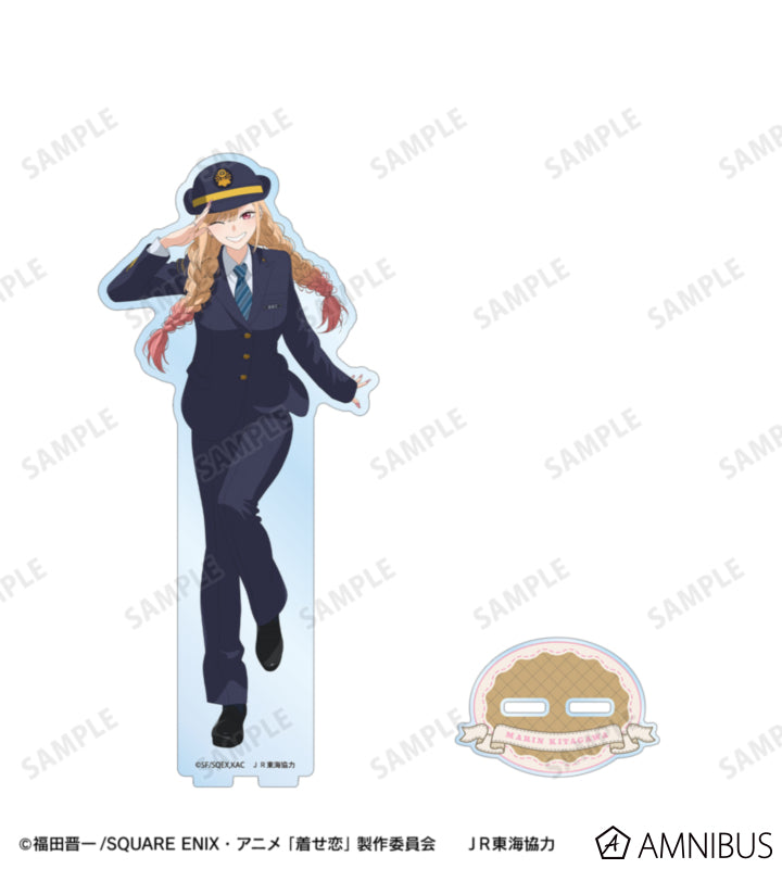 My Dress-Up Darling x Oshi Tabi / JR Tokai - Marin Kitagawa - Station Attendant Ver. BIG Acrylic Stand - official product image 2
