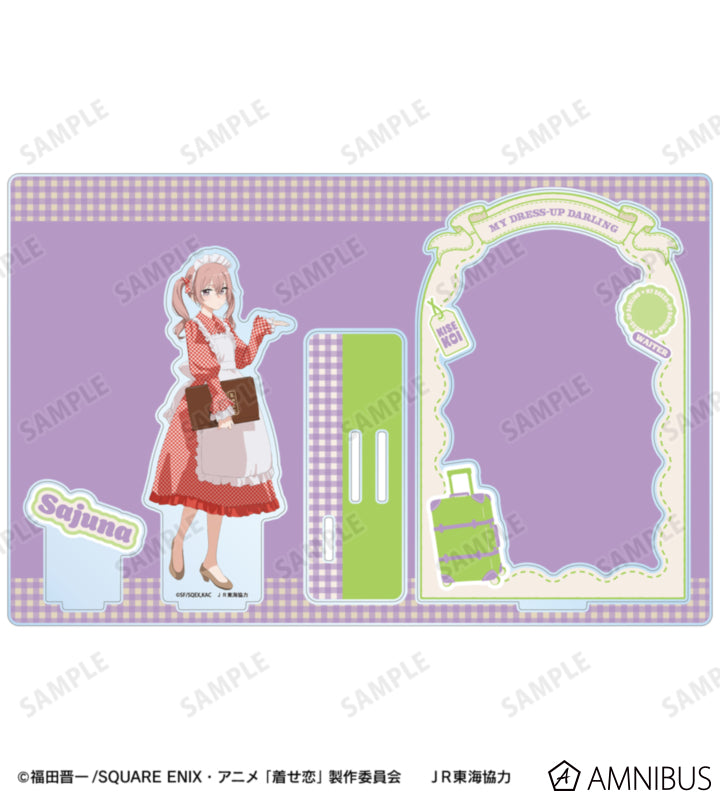 My Dress-Up Darling x Oshi Tabi / JR Tokai - Sajuna Inui - Waiter Style Ver. Acrylic Diorama Stand - official product image 2