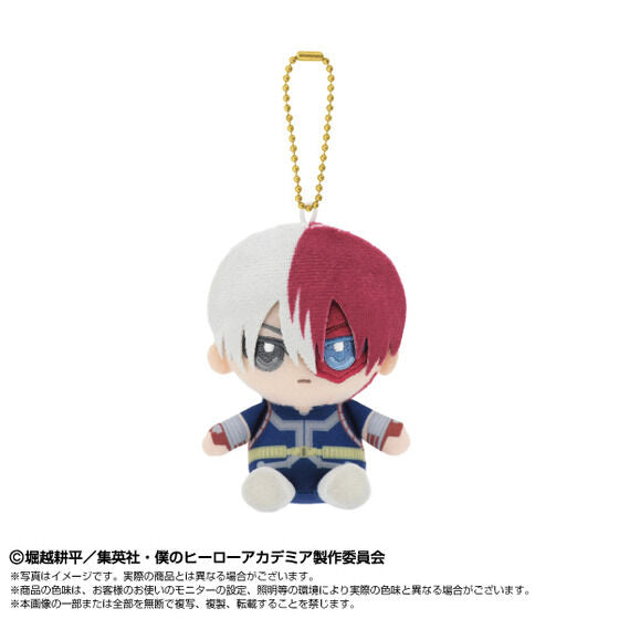 My Hero Academia Chibi Nui Sitting Mascot Shoto Todoroki - front view