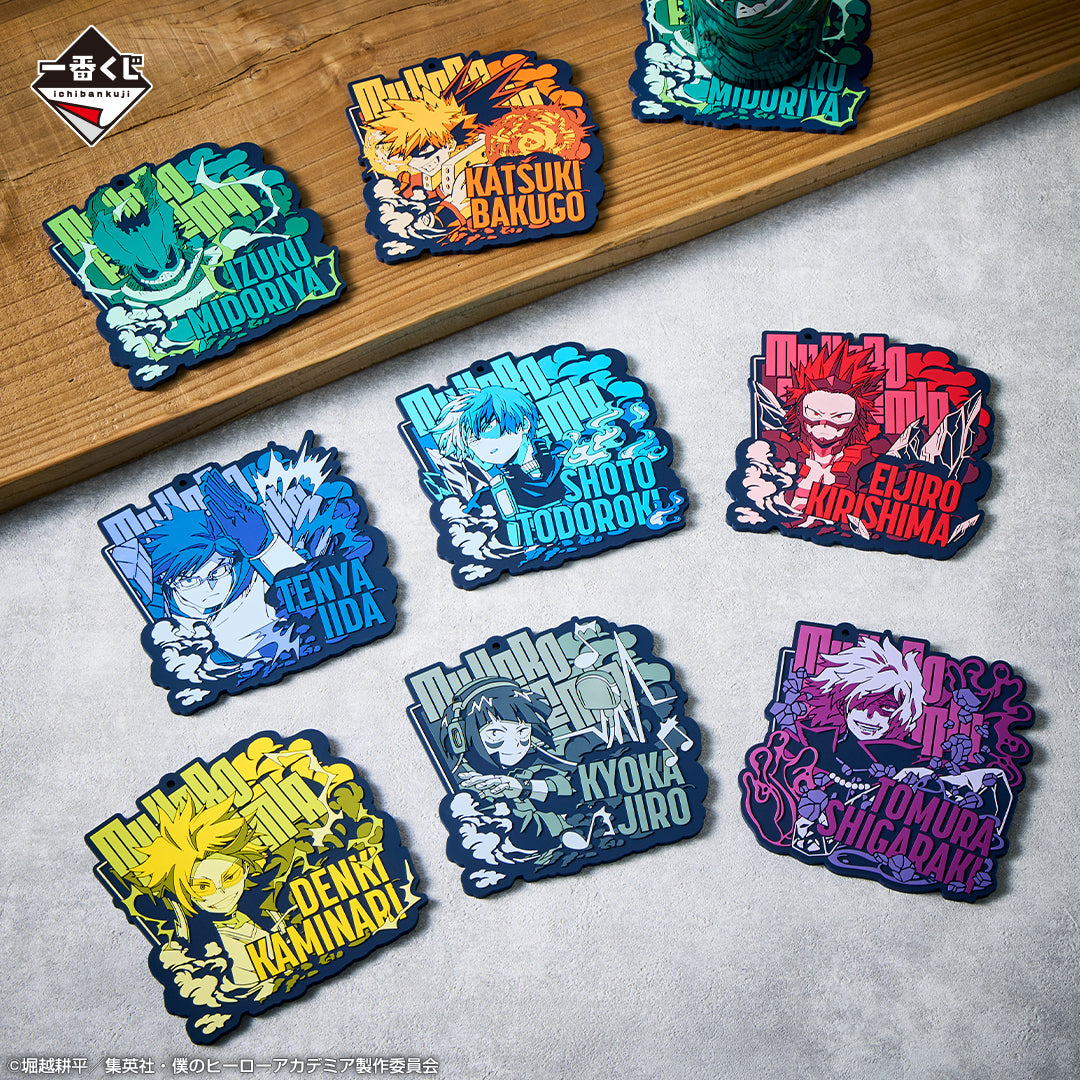 MY HERO ACADEMIA - ICHIBAN KUJI - VS - PRIZE I - BIG RUBBER COASTER FULL SET 8 Pcs