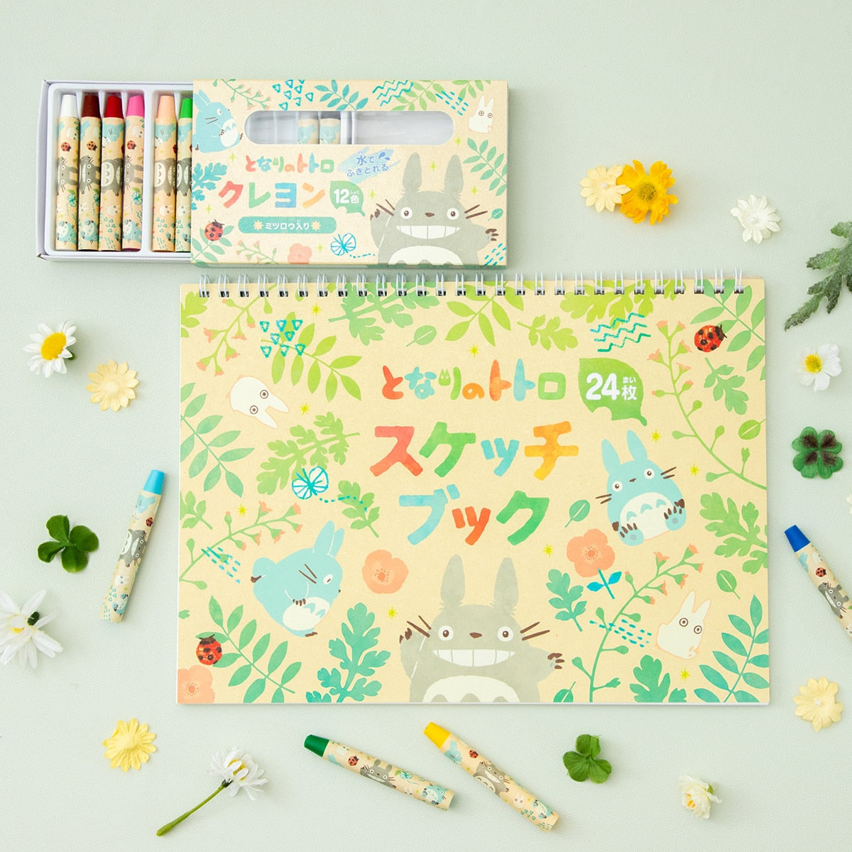 My Neighbor Totoro - Colourful Leaf Sketchbook (24 Sheets) - official view 7