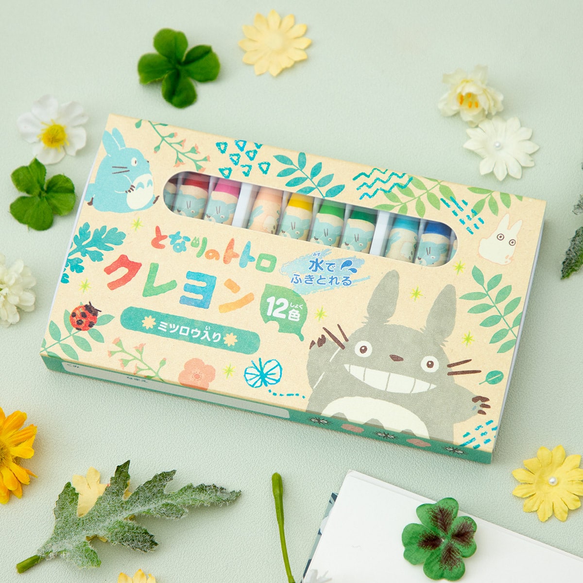 My Neighbor Totoro Colourful Leaves Crayons - 12 Colours - official view 6
