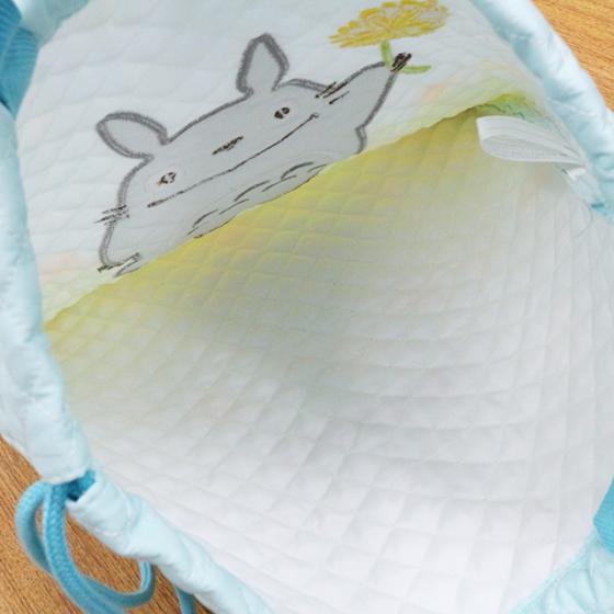 My Neighbor Totoro - Dandelion Field Quilted 2-Way Knapsack - official view 4