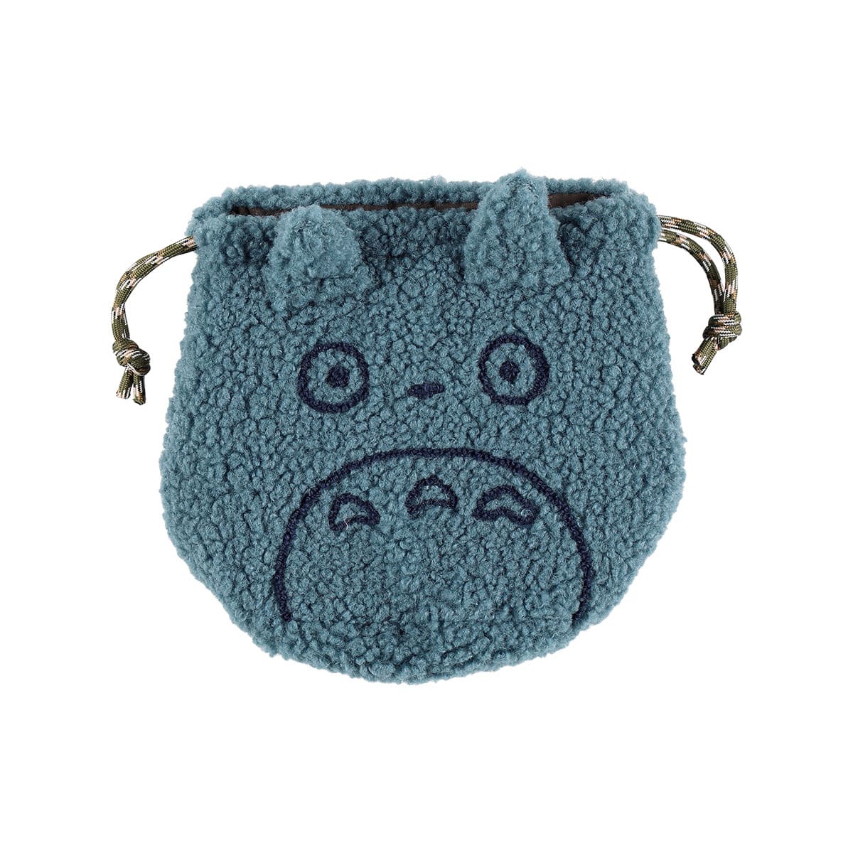 My Neighbor Totoro Fluffy Blue Totoro Drawstring Pouch - official view 8
