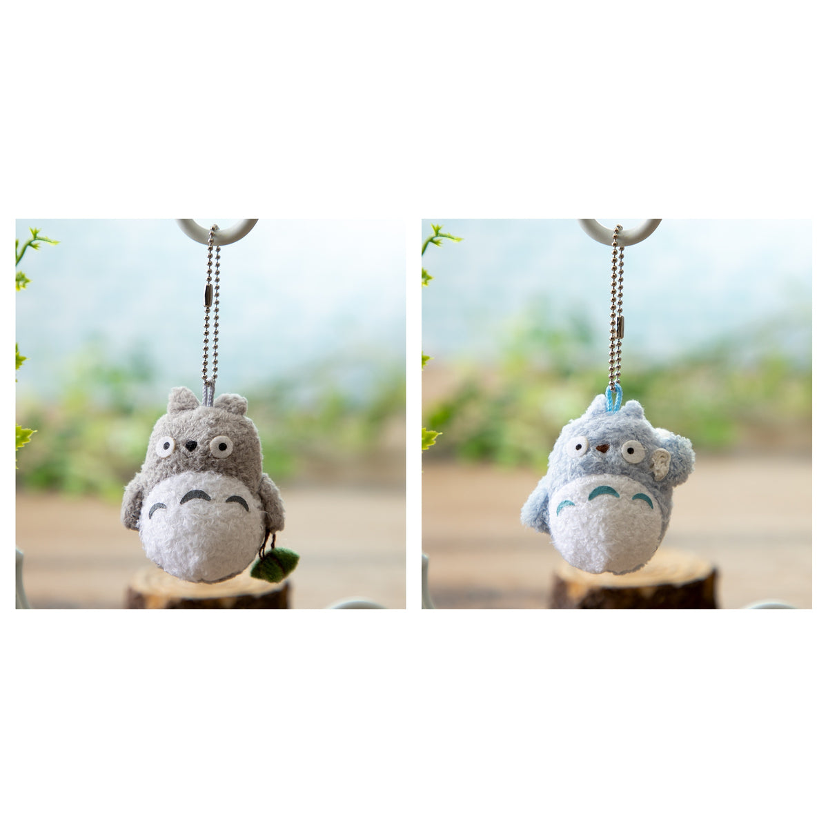 My Neighbor Totoro - Fluffy Ghibli Collection Mini Keychains (2 Types) - Complete Set, one of each listed model