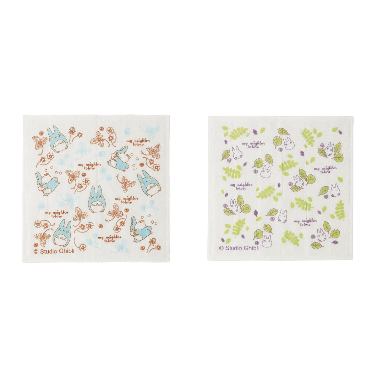 My Neighbor Totoro Kaya-Weave Dishcloths (2 Types) - Complete Set - one of each model