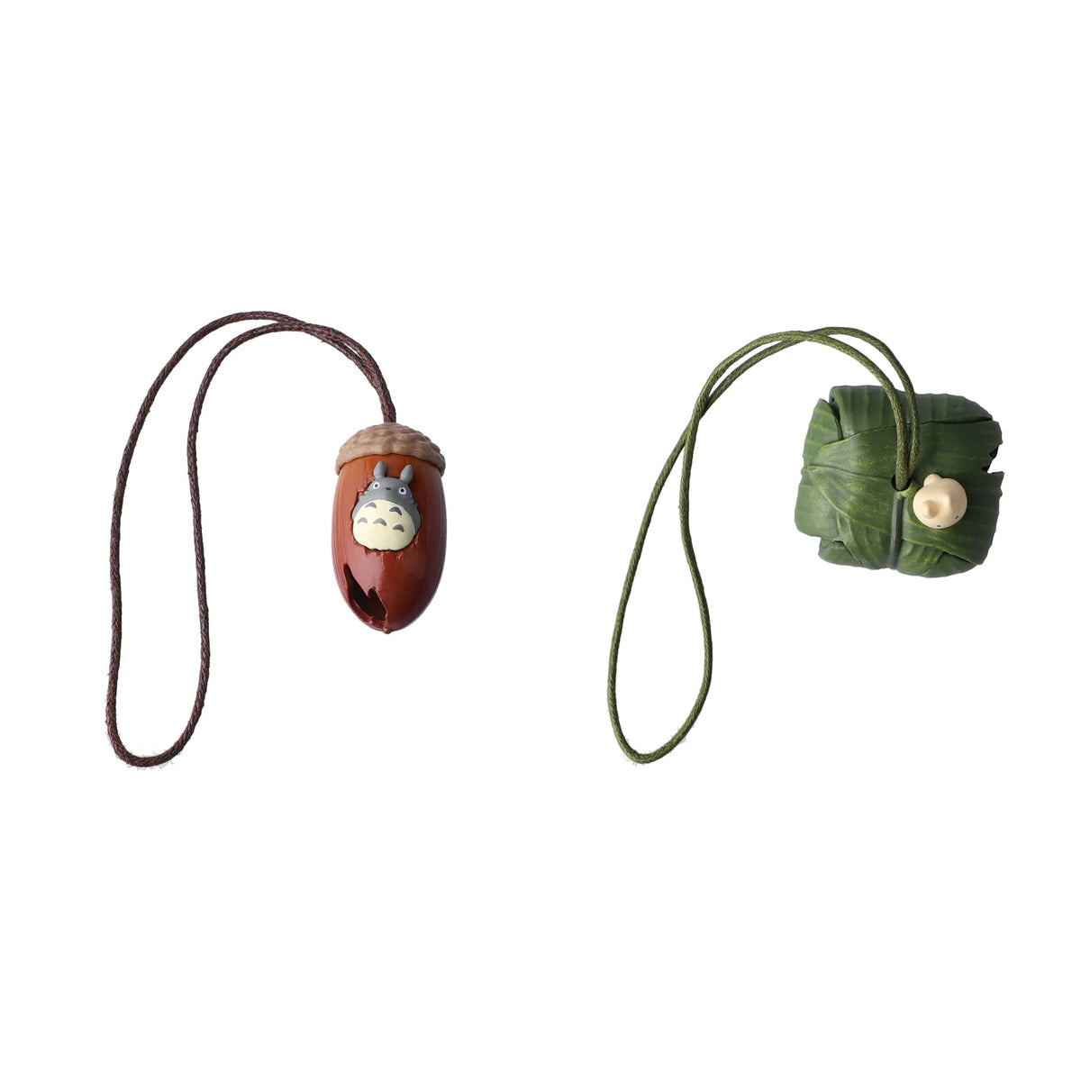 My Neighbor Totoro Korokoro Acorn Holder Keyrings (2 Types) - Complete Set - one of each model