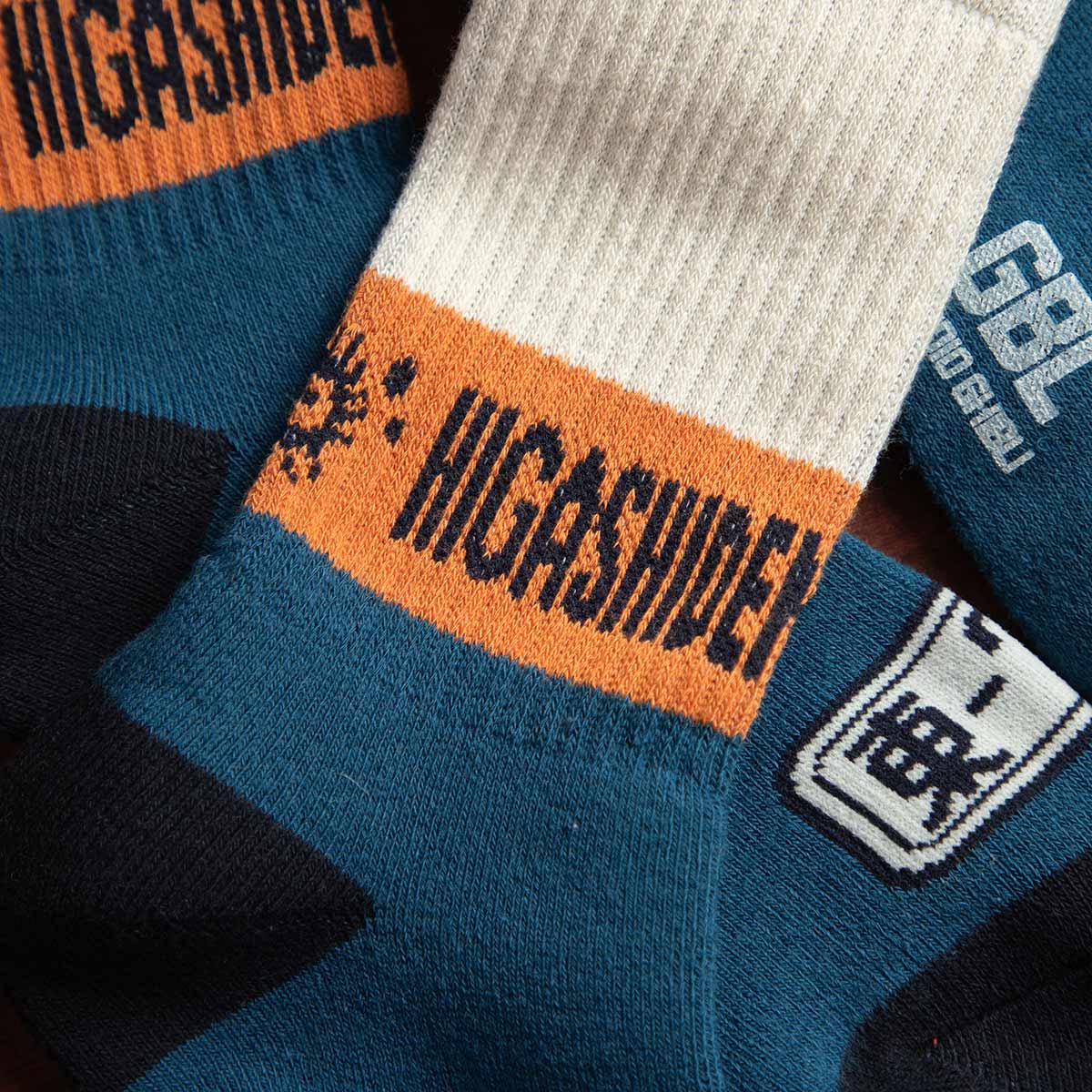 My Neighbor Totoro Socks - GBL Bus Stop Pattern - Blue - official product view 4