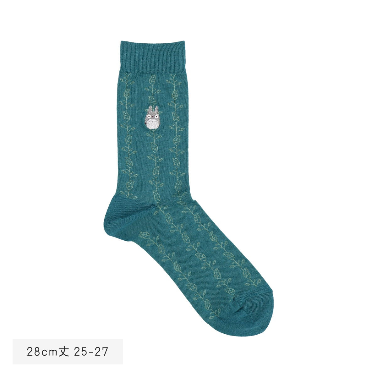 My Neighbor Totoro Socks - Leaf All-Over Pattern - official product view 4