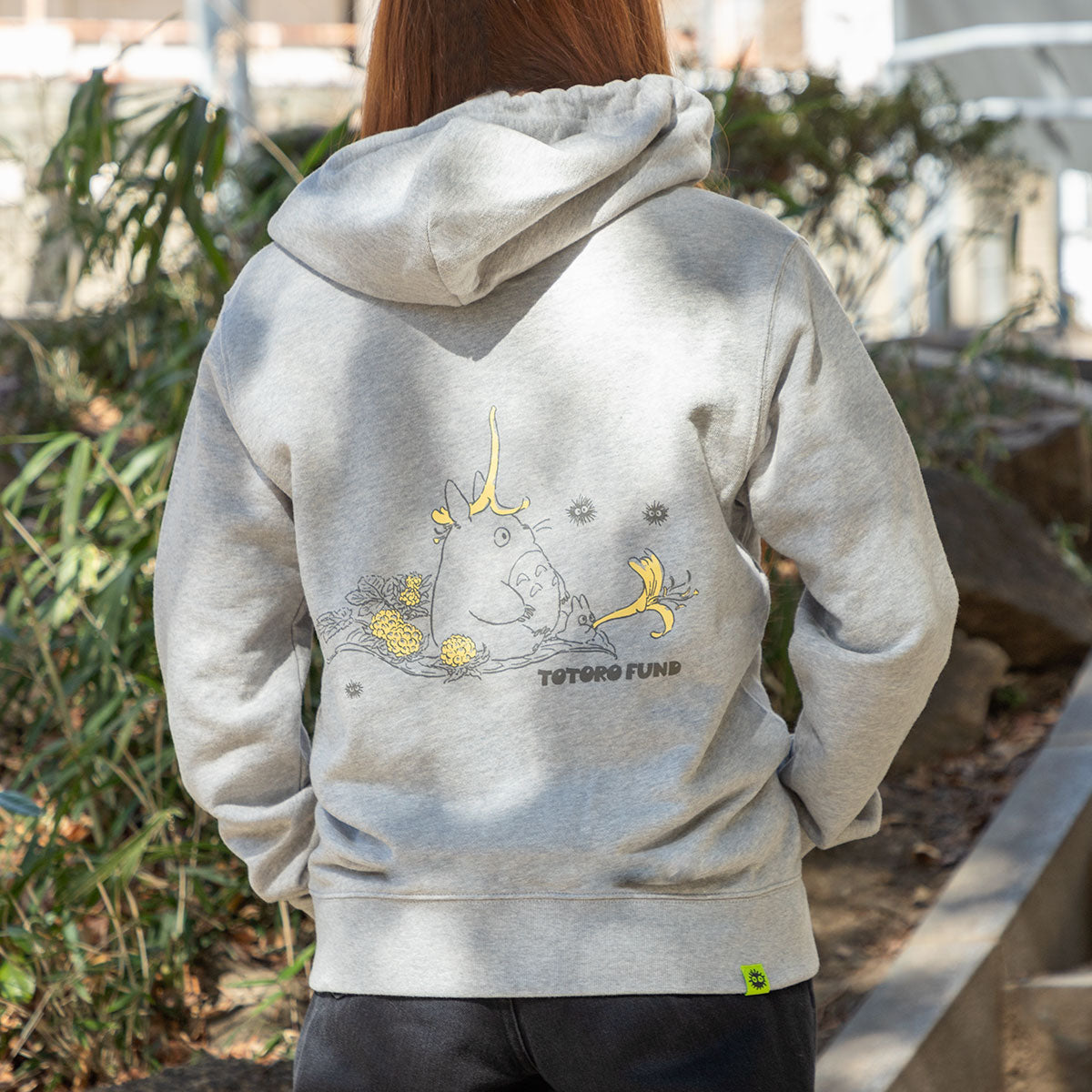My Neighbor Totoro Totoro Fund Flower Hat Hoodie - Gray - official view 1
