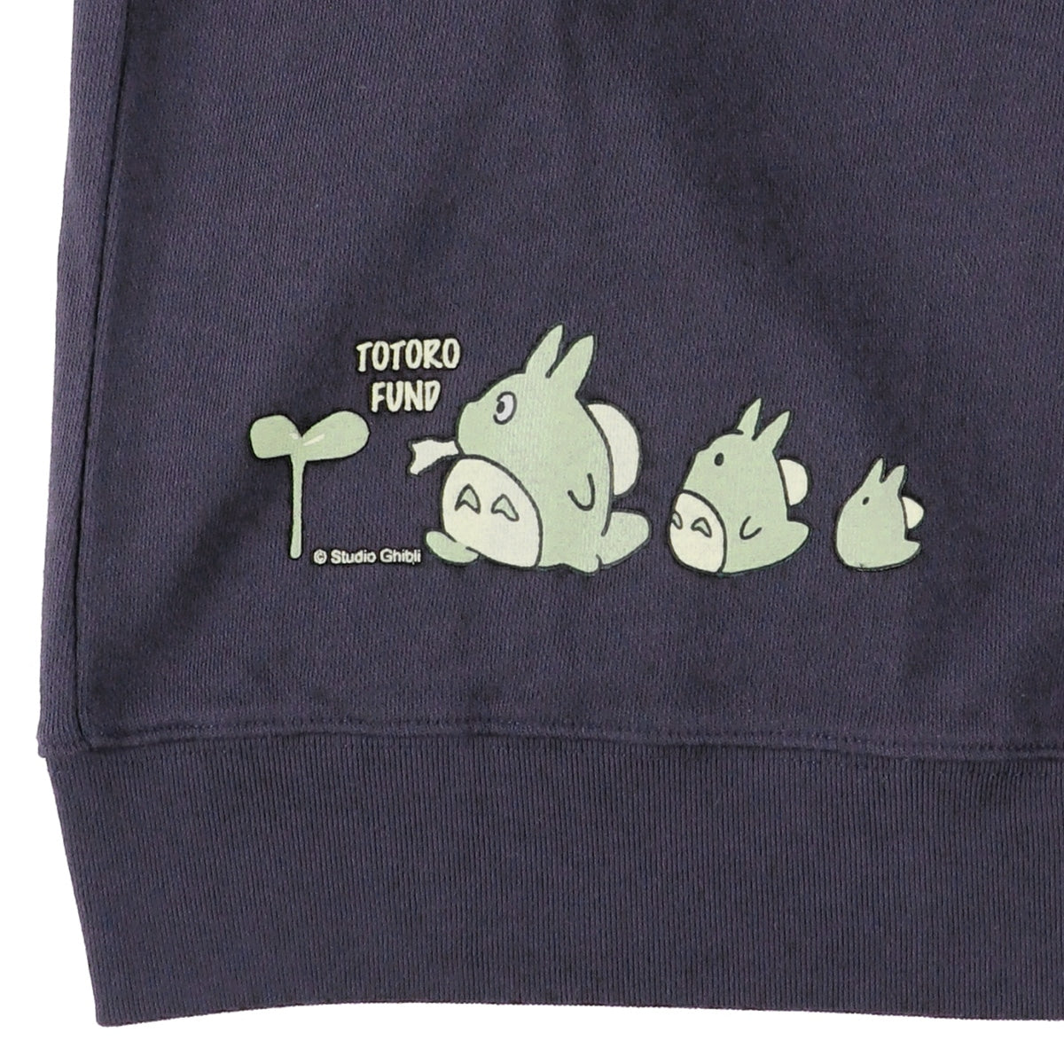 My Neighbor Totoro Totoro Fund Furoshiki Totoro Hoodie - Navy - official view 4