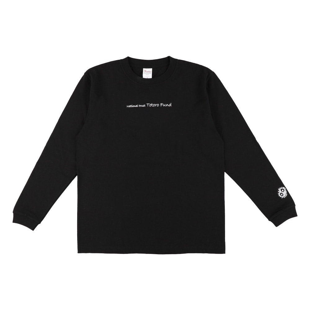 My Neighbor Totoro Totoro Fund Furoshiki Totoro Long-Sleeve T-Shirt - Black - official view 2