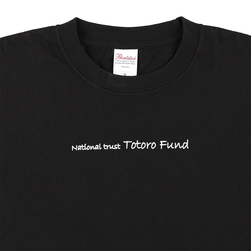 My Neighbor Totoro Totoro Fund Furoshiki Totoro Long-Sleeve T-Shirt - Black - official view 5