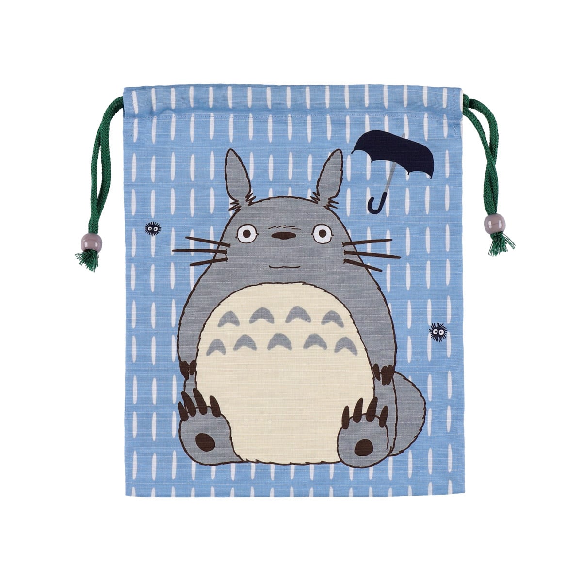 My Neighbor Totoro Totoro Pale Blue Drawstring Bag - official view 3