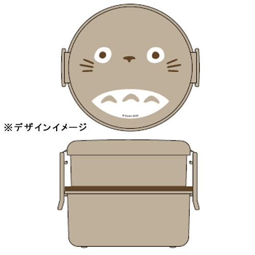 My Neighbor Totoro Two-Tier Round Lunch Box with Fork - official view 3